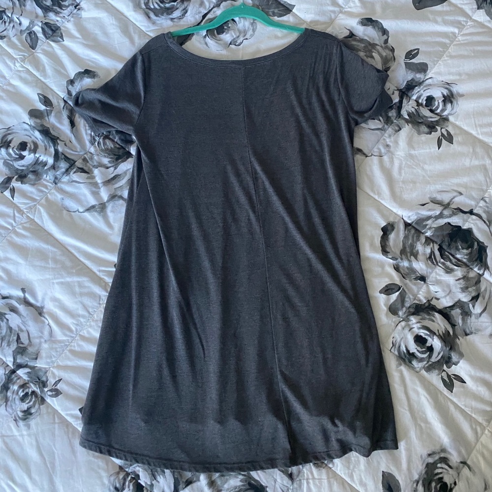 Grey T-shirt Dress